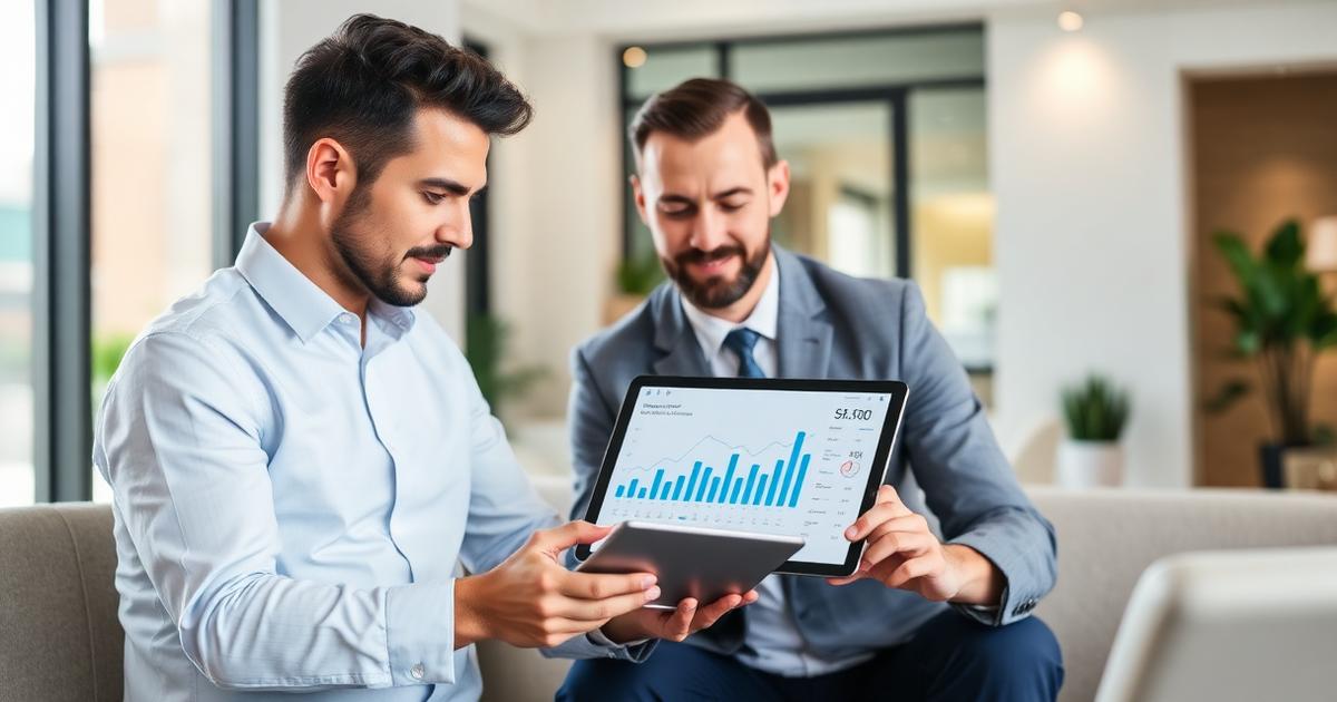 Financial planner optimizing SEO strategy for client acquisition